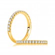 14K Yellow Gold  Semi Mount Diamond Wedding Band-1
