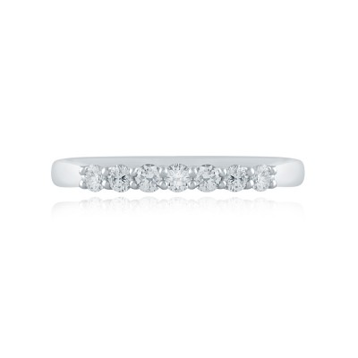 14K White Gold  Semi Mount Diamond Wedding Band