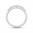 14K White Gold  Semi Mount Diamond Wedding Band-3