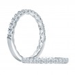 14K Yellow Gold  Semi Mount Diamond Wedding Band-2
