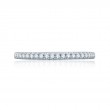 French Pavé Half Circle Stackable Band-2