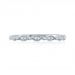 Marquise and Round Shape Diamond Stackable Half Circle Band-2