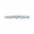 14K White Gold  Semi Mount Diamond Wedding Band-1