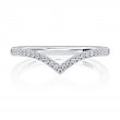 Curved Diamond Wedding Band-2