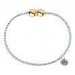 SS/14K Cape Cod Twist Bracelet-2 Bead-70-1