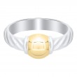 Cape Cod SS/14K Twist Ring SZ 7-1