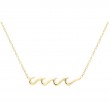 14K Yellow Gold Triple Wave Pendant Necklace 14K Yellow Gold Triple Wave Pendant Necklace-1