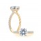 14K Yellow Gold 0.34Ctw Semi Mount .