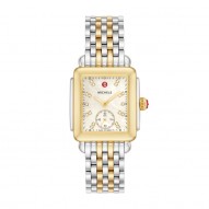 Deco Mid Two-Tone 18K Gold-Plated Diamond Dial Watch