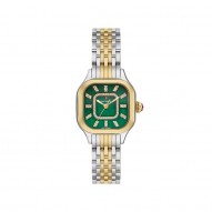 Meggie 18K Two-Tone Gold-Plated Diamond Dial Watch