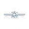 14K White Gold 0.23Ctw Semi Mount With 1.25Ct Head.