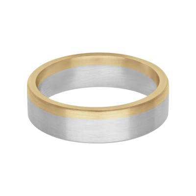 PLAT/18KY 6MM ASYMMETRICAL FUSION BAND SZ 10