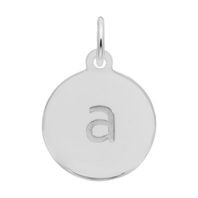 Petite Initial Disc - Lower Case Block A
