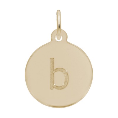 Petite Initial Disc - Lower Case Block B