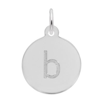 Petite Initial Disc - Lower Case Block B
