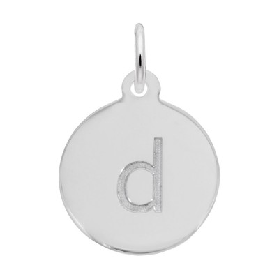 Petite Initial Disc - Lower Case Block D