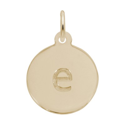 Petite Initial Disc - Lower Case Block E