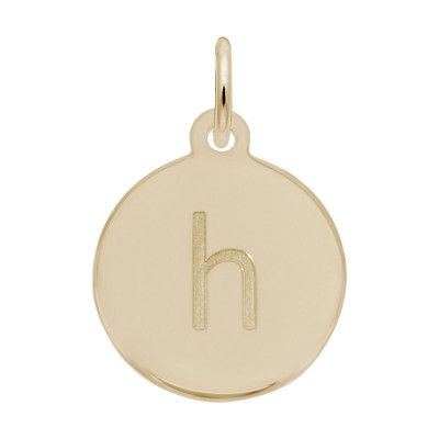 Petite Initial Disc - Lower Case Block H