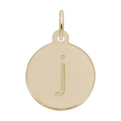 Petite Initial Disc - Lower Case Block J