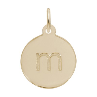 Petite Initial Disc - Lower Case Block M