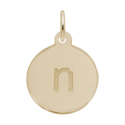 Petite Initial Disc - Lower Case Block N