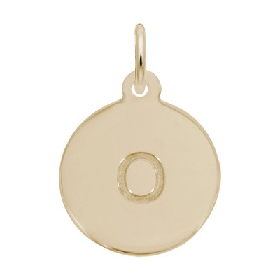 Petite Initial Disc - Lower Case Block O