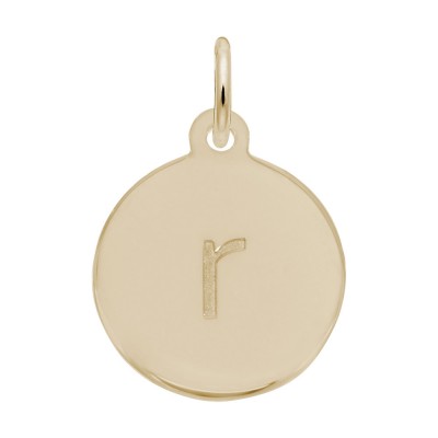 Petite Initial Disc - Lower Case Block R