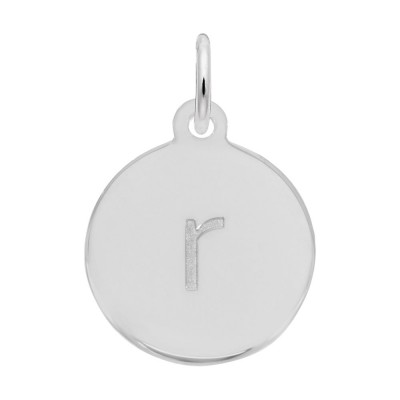Petite Initial Disc - Lower Case Block R
