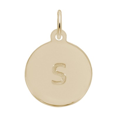 Petite Initial Disc - Lower Case Block S