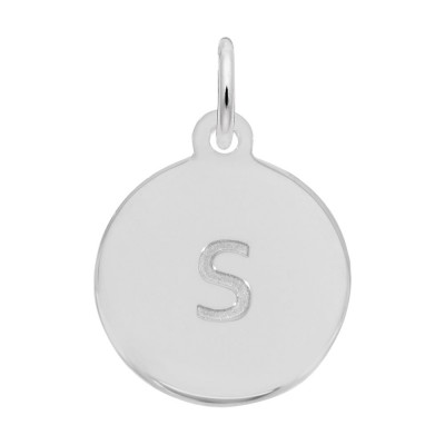 Petite Initial Disc - Lower Case Block S