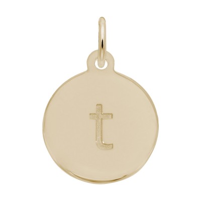 Petite Initial Disc - Lower Case Block T