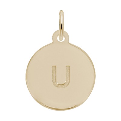 Petite Initial Disc - Lower Case Block U