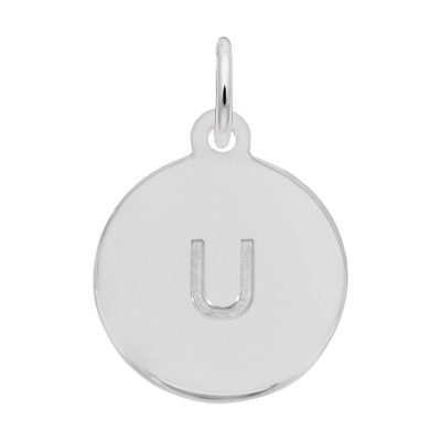 Petite Initial Disc - Lower Case Block U