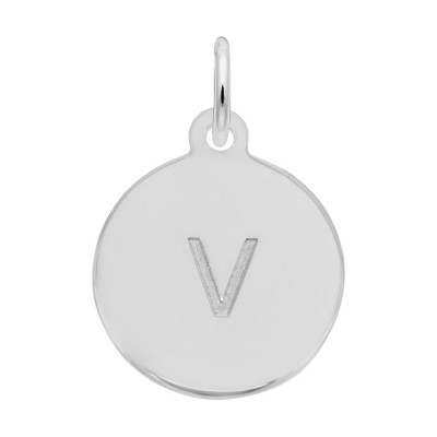 Petite Initial Disc - Lower Case Block V