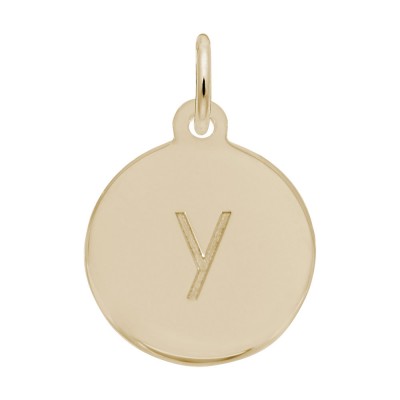 Petite Initial Disc - Lower Case Block Y