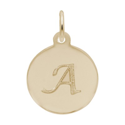 Petite Initial Disc - Script A
