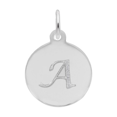 Petite Initial Disc - Script A