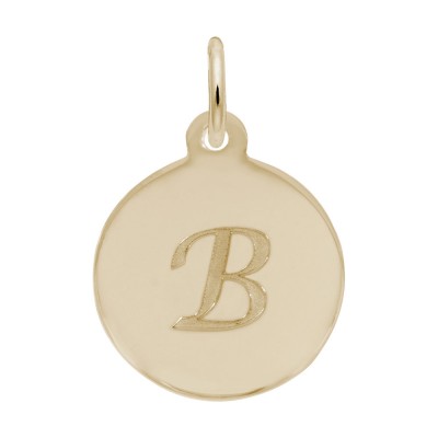 Petite Initial Disc - Script B