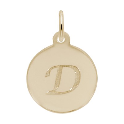 Petite Initial Disc - Script D