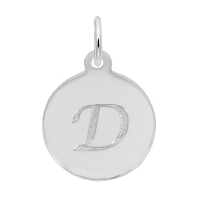 Petite Initial Disc - Script D