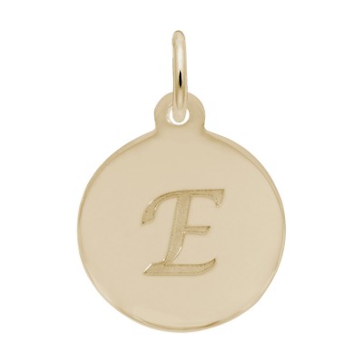 Petite Initial Disc - Script E