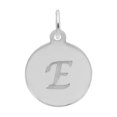 Petite Initial Disc - Script E