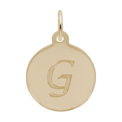 Petite Initial Disc - Script G