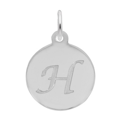 Petite Initial Disc - Script H