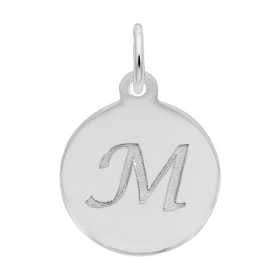 Petite Initial Disc - Script M