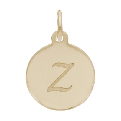 Petite Initial Disc - Script Z