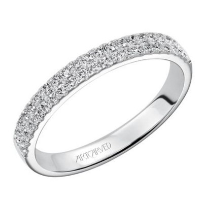 Artcarved 1/3ct Double Row Anniversary Ring