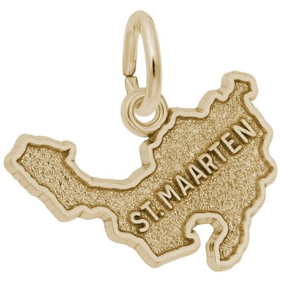 St. Maarten Map W/Border