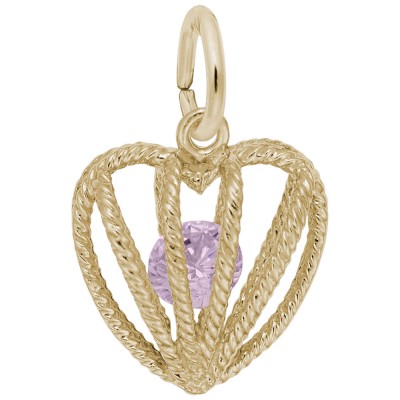 10 Heart Birthstone Oct