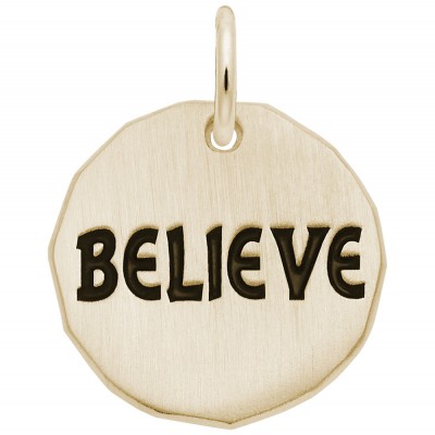 Believe Charm Tag